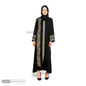 Abaya Bordir Lafadz Samping Original by Salaf Boutique Of Abaya