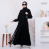 Gamis Hitam Turki | Maxi Dress Muslimah Terbaru | Abaya Turkey - Gambar 2
