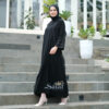 Abaya Turkey Gamis Hitam Turki - Gambar 9