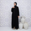 Abaya Hitam Turkey Bahan Jetblack Saudi - Gambar 6