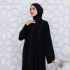 ABAYA HITAM TERBARU 2025! Bahan Jetblack Premium - Gambar 5