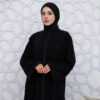 ABAYA HITAM TERBARU 2025! Bahan Jetblack Premium - Gambar 4