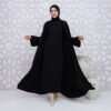 ABAYA HITAM TERBARU 2025! Bahan Jetblack Premium - Gambar 9