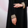 Abaya Hitam Gamis Arab Turkey Bahan JetBlack - Gambar 3