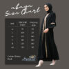 Gamis Hitam Turkey Abaya Saudi Bahan Jetblack Resleting Depan Busui - Gambar 12