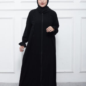 Abaya Hitam Modern Model Terbaru
