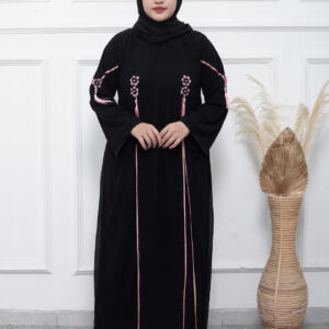 Baju Gamis Abaya Turkey Hitam Mewah
