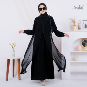 Gamis Hitam Turki | Maxi Dress Muslimah Terbaru | Abaya Turkey