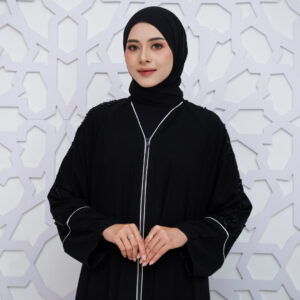 Abaya Hitam Turkey Bahan Jetblack Saudi
